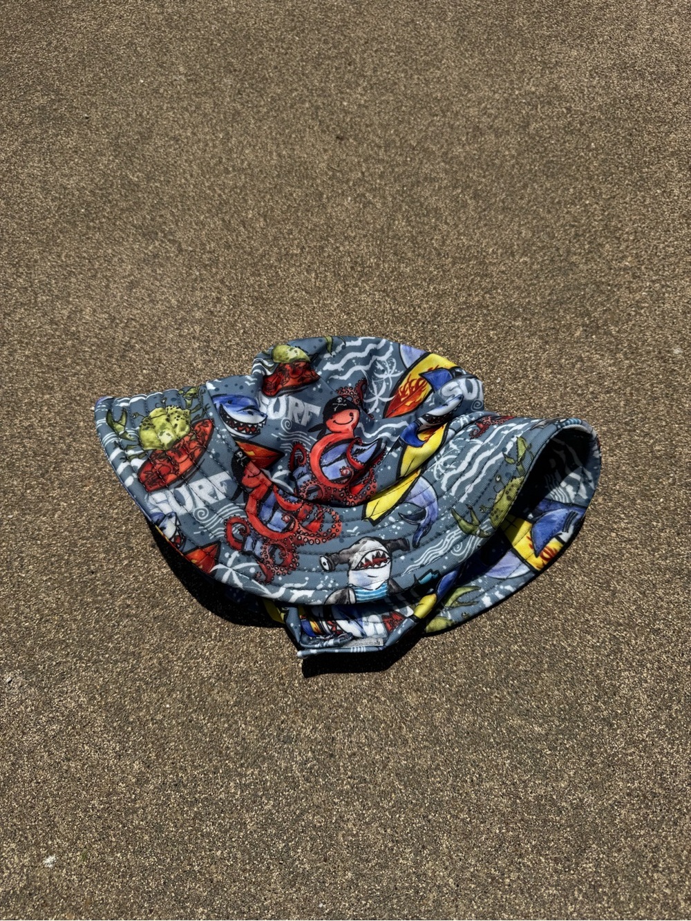 Kids', Ocean Print, Bucket Hat, Size 0-3 years